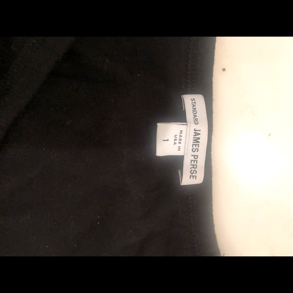 James Perse Black Blouson Dress